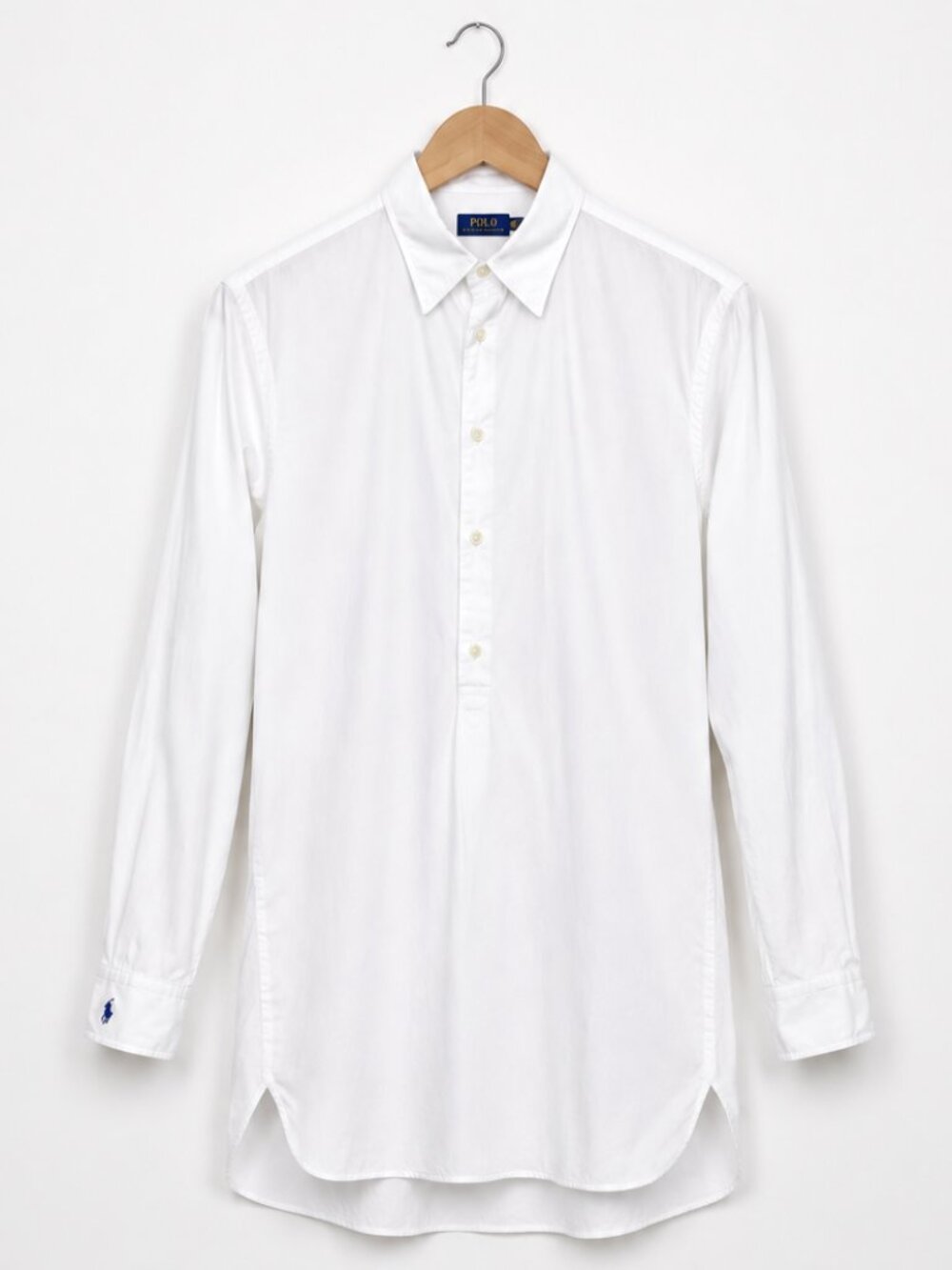 Polo Ralph Lauren 12 Tunic Button-up Shirt White Cotton Preppy Classic